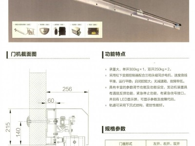 松下自动门,重型门机,250公斤对开门图2