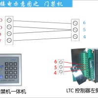 ltc电动门电机接门禁接线图
