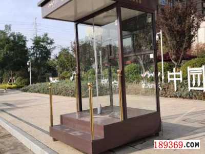 经典形象站台岗亭 豪华站台岗亭 河南售楼处形象岗亭 岗亭厂家图3