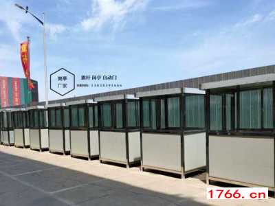 郑州不锈钢保安岗亭-门卫治安岗亭-小区收费岗亭吸烟亭厂家图3