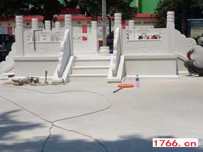 学校汉白玉旗台安装厂家图2
