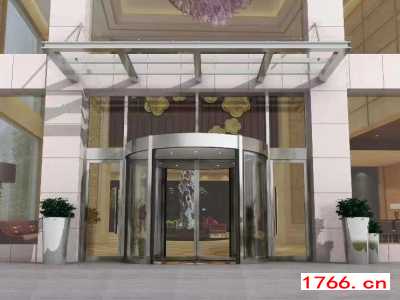 不锈钢旋转门，河南德恩科旋转门厂家图2