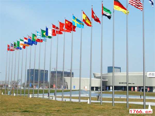 电动升降旗杆安装