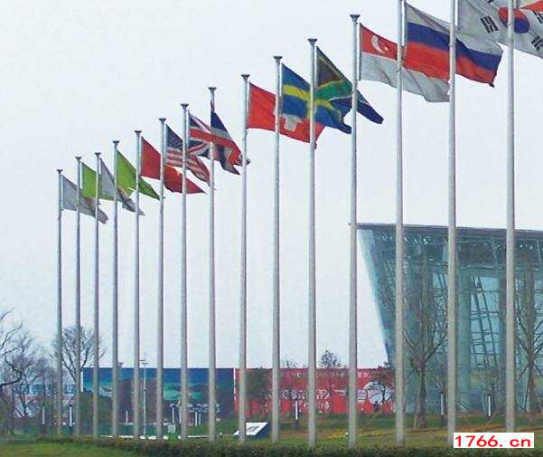 风动旗杆广场使用