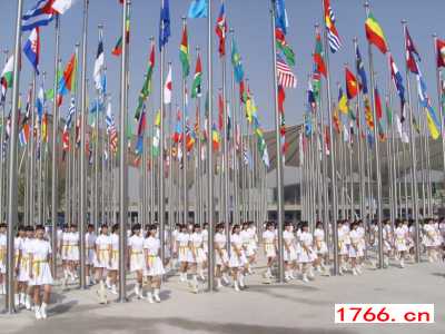 不锈钢旗杆安装厂家图2