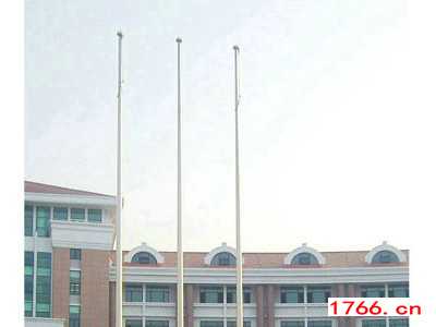 大学旗杆,学校电动旗杆,学校旗杆安装厂家图2