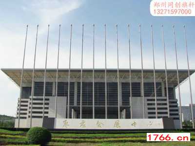 郑州酒店旗杆安装图2