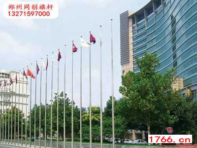 郑州酒店旗杆安装图3