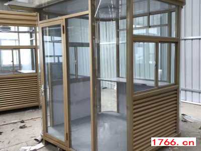 黄色钢结构岗亭,钢结构​移动岗亭, 郑州同创岗亭厂家图2