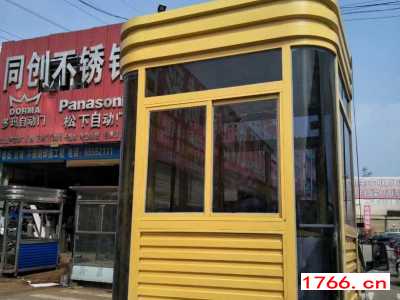 黄色钢结构岗亭,钢结构​移动岗亭, 郑州同创岗亭厂家图3