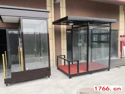 氟碳漆站台岗亭，售楼部形象站台岗亭，售楼部站台岗亭，郑州同创站台岗亭图2
