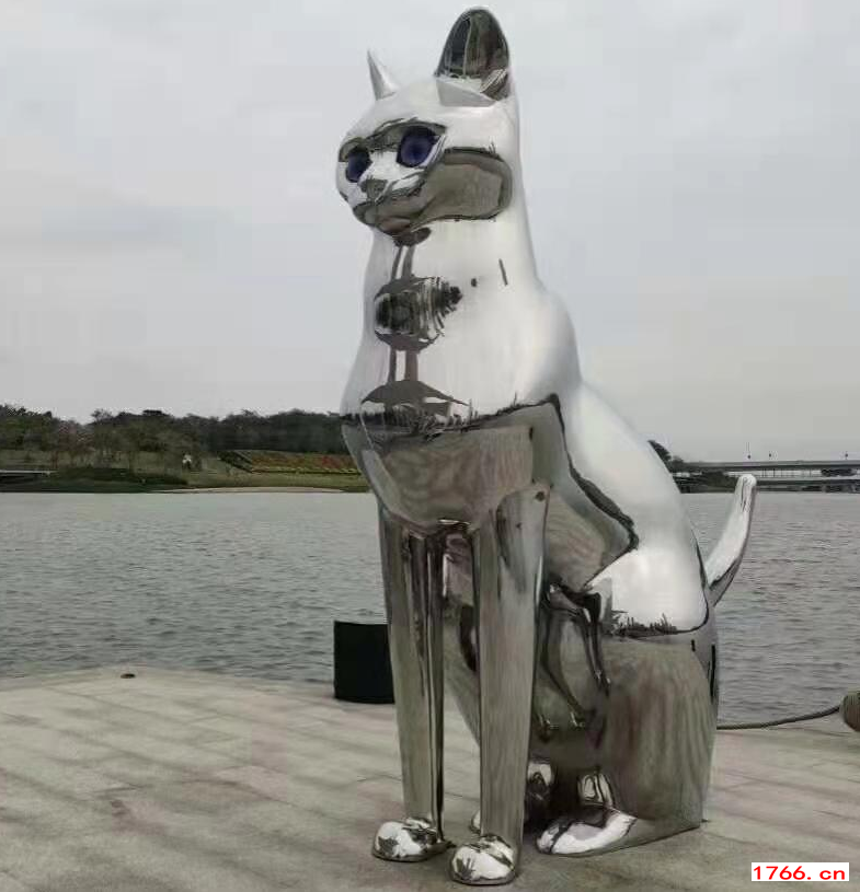 不锈钢雕塑猫