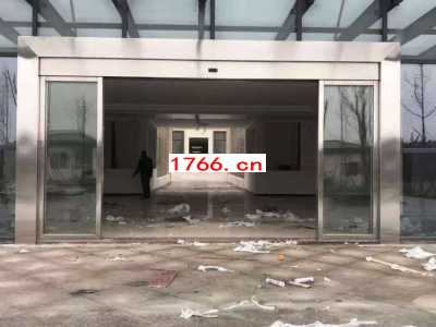 不锈钢重叠自动门图2