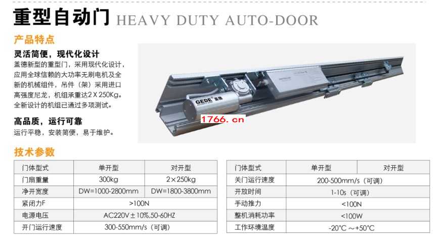 盖德GEDE重型自动门 盖德 GEDE 重型自动门电机