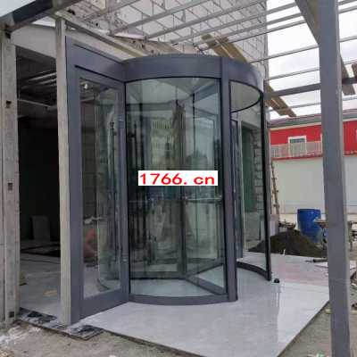 郑州电动三翼旋转门，制作旋转门安装厂家图2