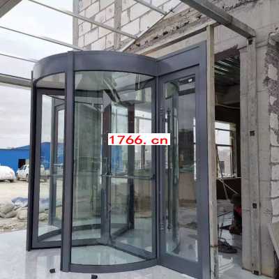 郑州电动三翼旋转门，制作旋转门安装厂家图3