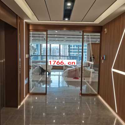 窄边室内联动门，郑州窄边自动感应门安装图3