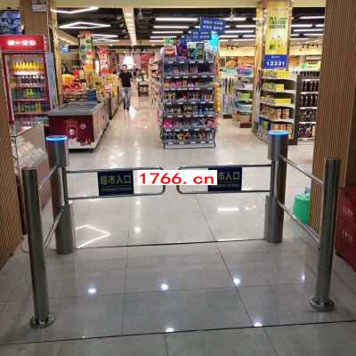 超市摆闸厂家,不锈钢摆闸,郑州同创电动门图3