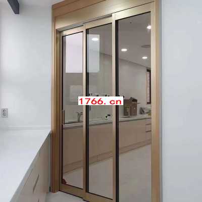 家用电动门,铝合金型材重叠自动门图2