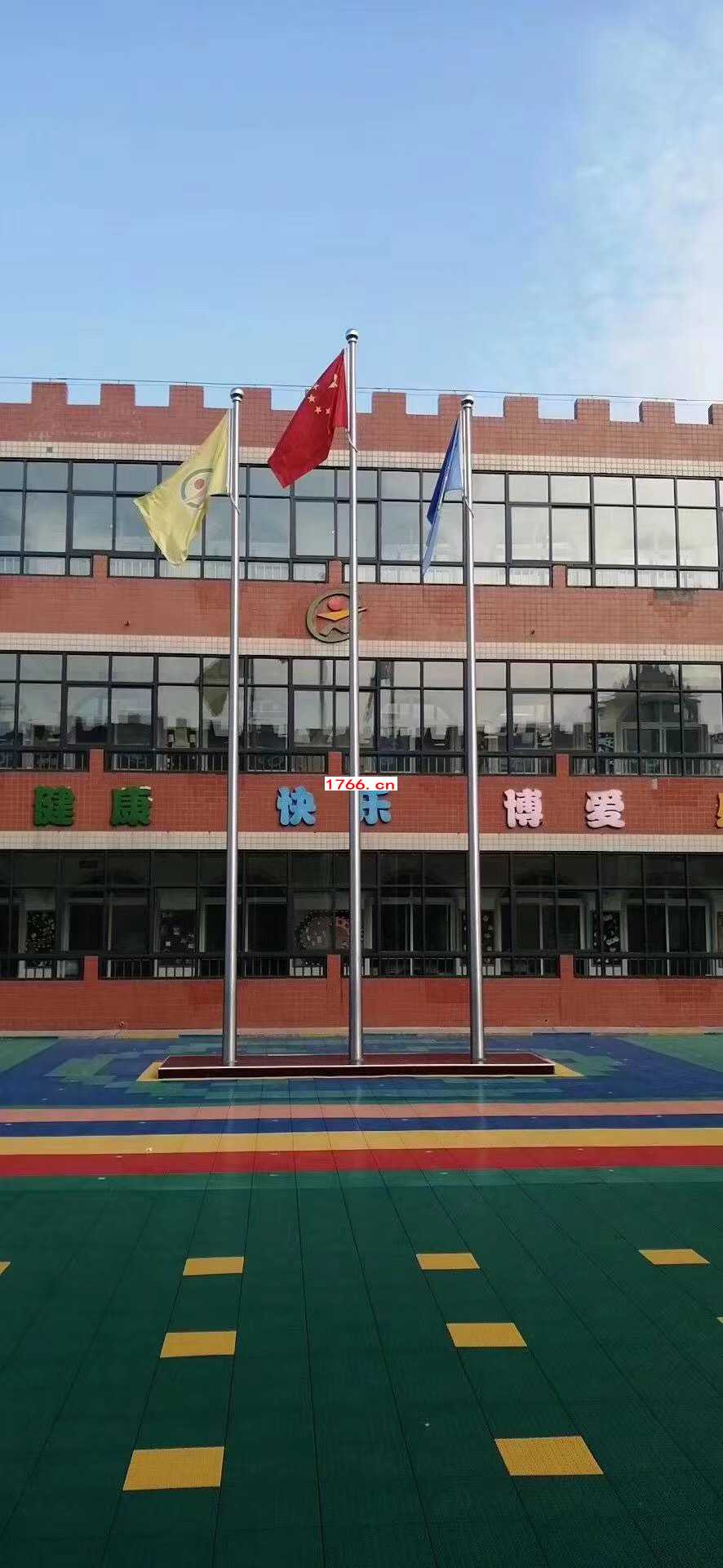 学校电动旗杆