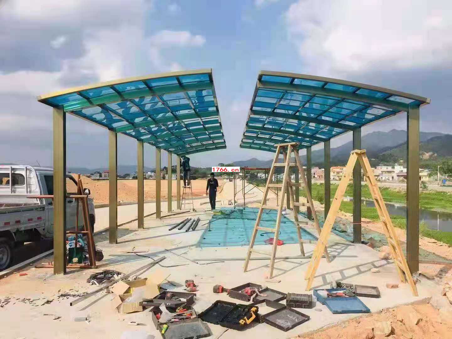 铝合金组装式车棚