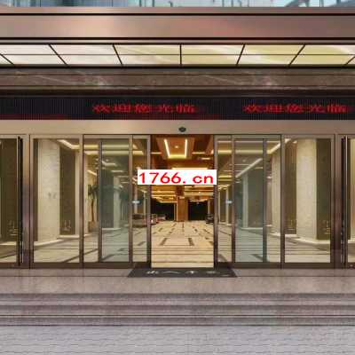 玫瑰金自动门图2