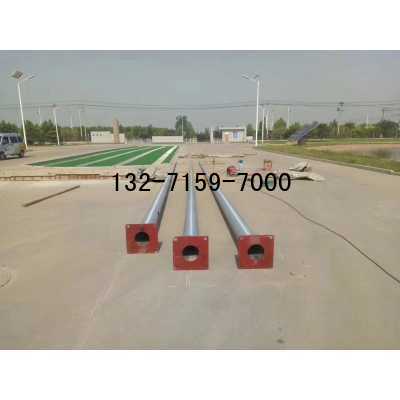 304不锈钢锥形电动旗杆报价表12.8米，12米2支旗杆安装图3