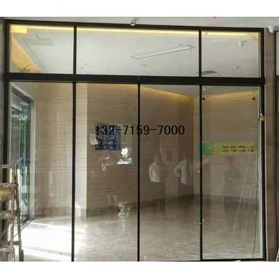 狭长推拉门,采用超窄边自动门,大大降低型材在视野中的比例图2