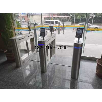 郑州人脸识别机+人行通道闸安装，郑州同创自动门图3