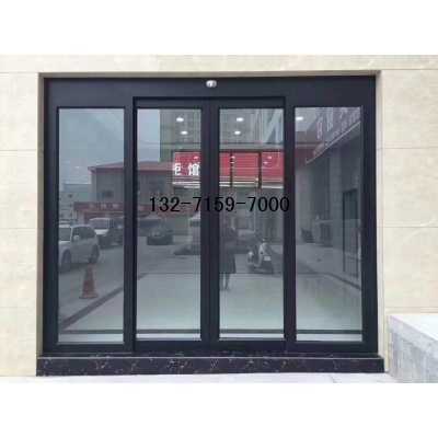 郑州铝合金型材自动感应门门斗，LTC自动门门斗安装图2