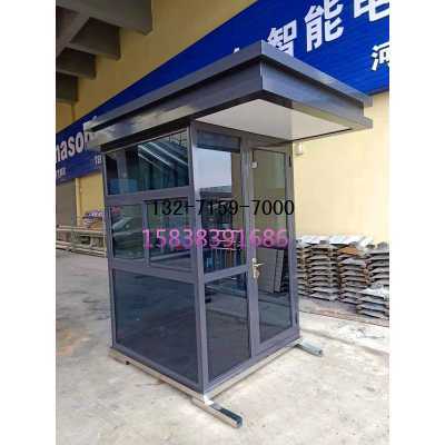 郑州艺术岗亭 郑州金属雕花板岗亭 不锈钢岗亭 郑州玻璃岗亭图3