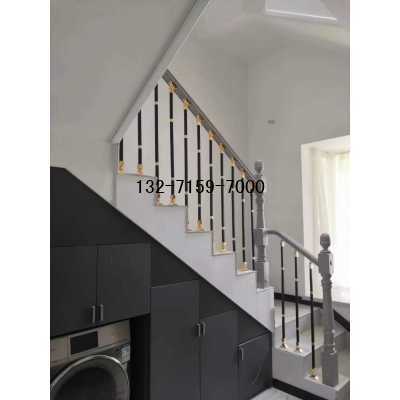 轻奢款铝艺楼梯护栏，​铝艺楼梯护栏的优势，铝艺楼梯护栏图片图4