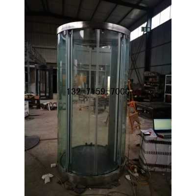 郑州双门互锁自动门，双扇水晶安检门，双圆弧通道互锁门特点图3