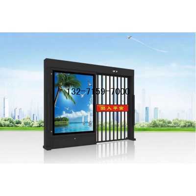 郑州灯箱平开门，郑州灯箱平开门安装时图3