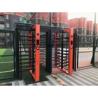 郑州门禁自动转门，单向通行门禁不锈钢转门图4