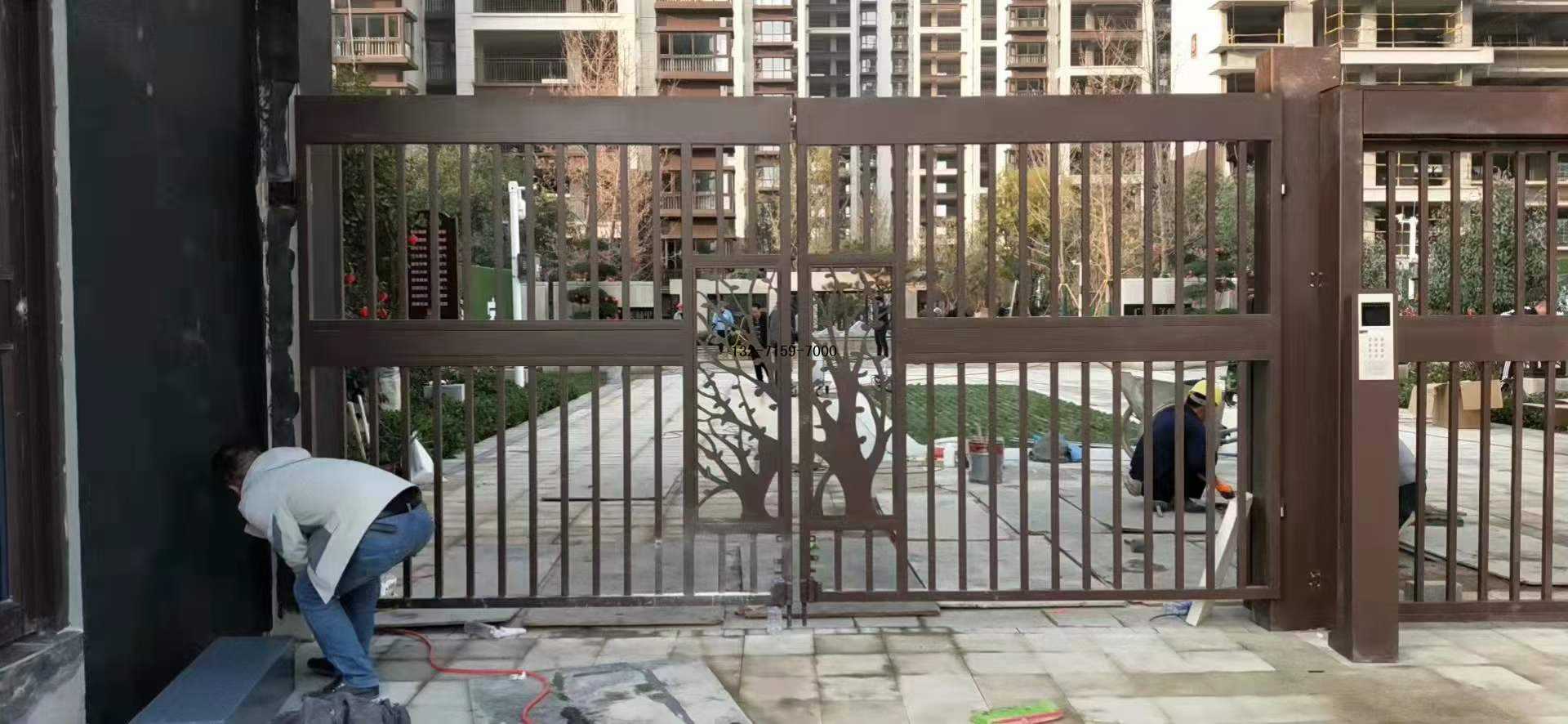小区门禁刷卡电动门