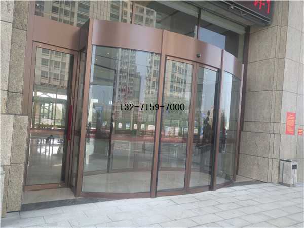 郑州弧形玻璃自动感应门安装