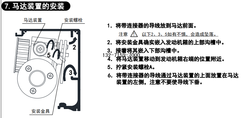 松下h3自动门马达装置的安装