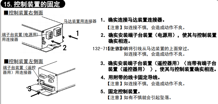 松下自动门控制器控制装置的固定 松下自动门控制器控制装置的固定