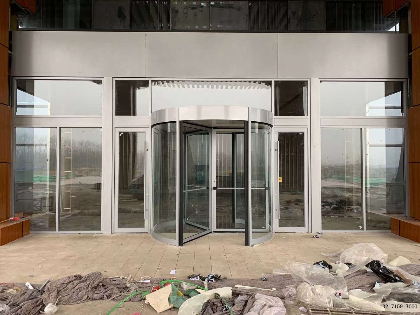 不锈钢自动旋转门