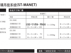 多玛自动平移门玻璃吊挂系统（ST-MANET）