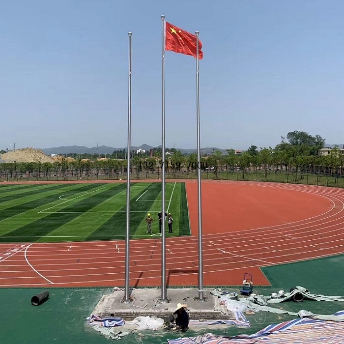 学校不锈钢锥形旗杆