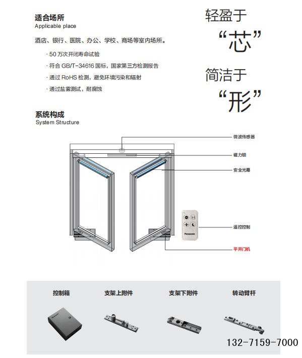 Panasonic地埋式平开门机配件