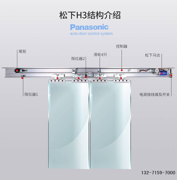 松下h3自动门电机