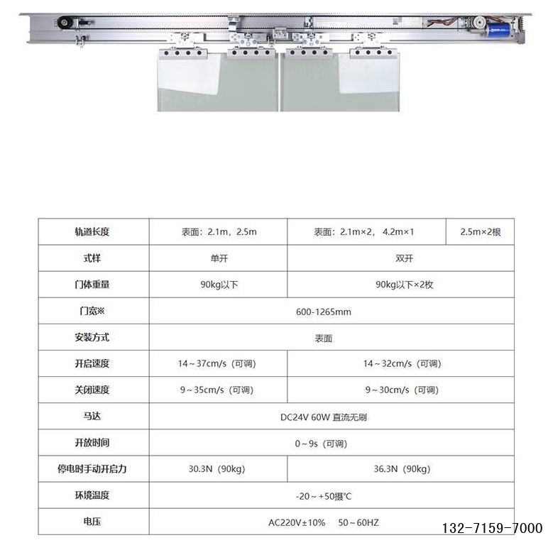 松下h3自动门电机参数