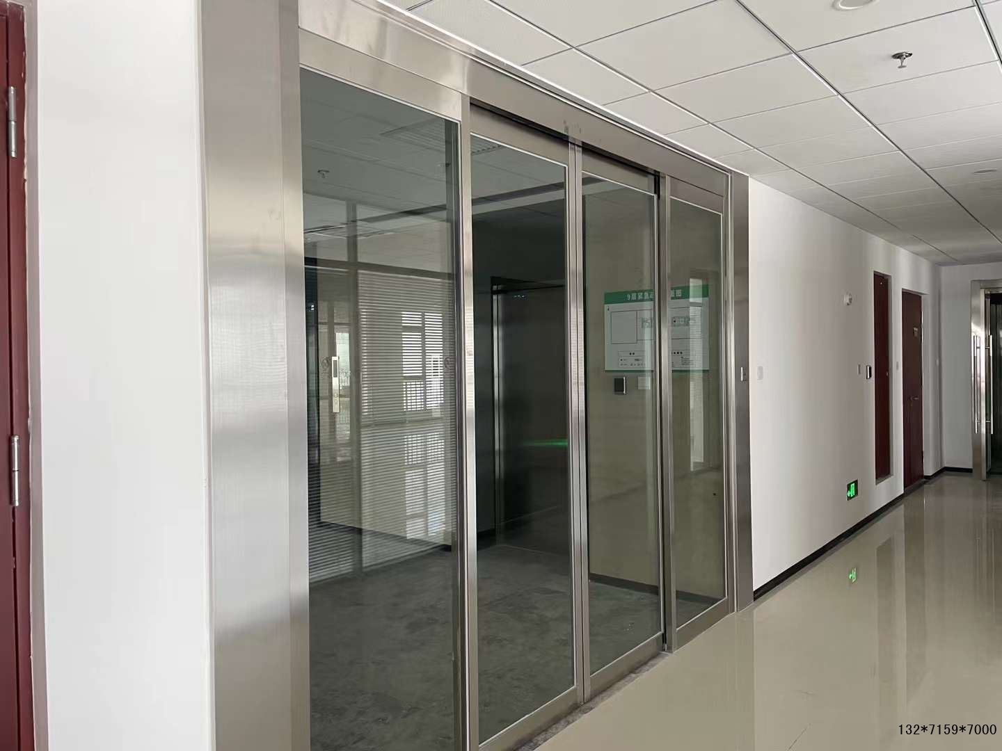 电梯口不锈钢门禁自动门