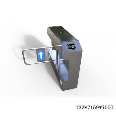 郑州不锈钢摆闸安装图2