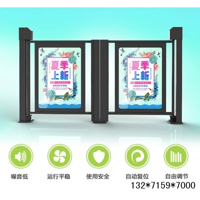 郑州小区人行通道广告门图2