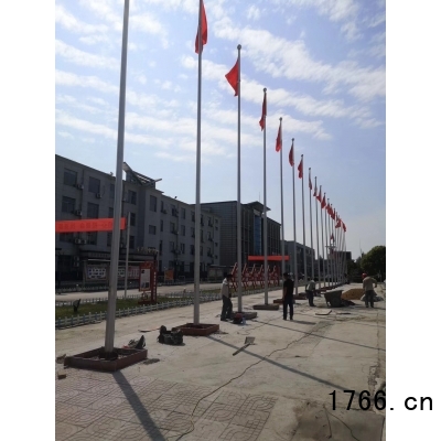 不锈钢锥形电动旗杆图2