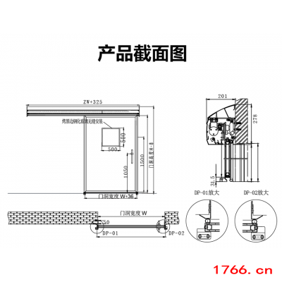 外挂欧式医用气密电动门图2